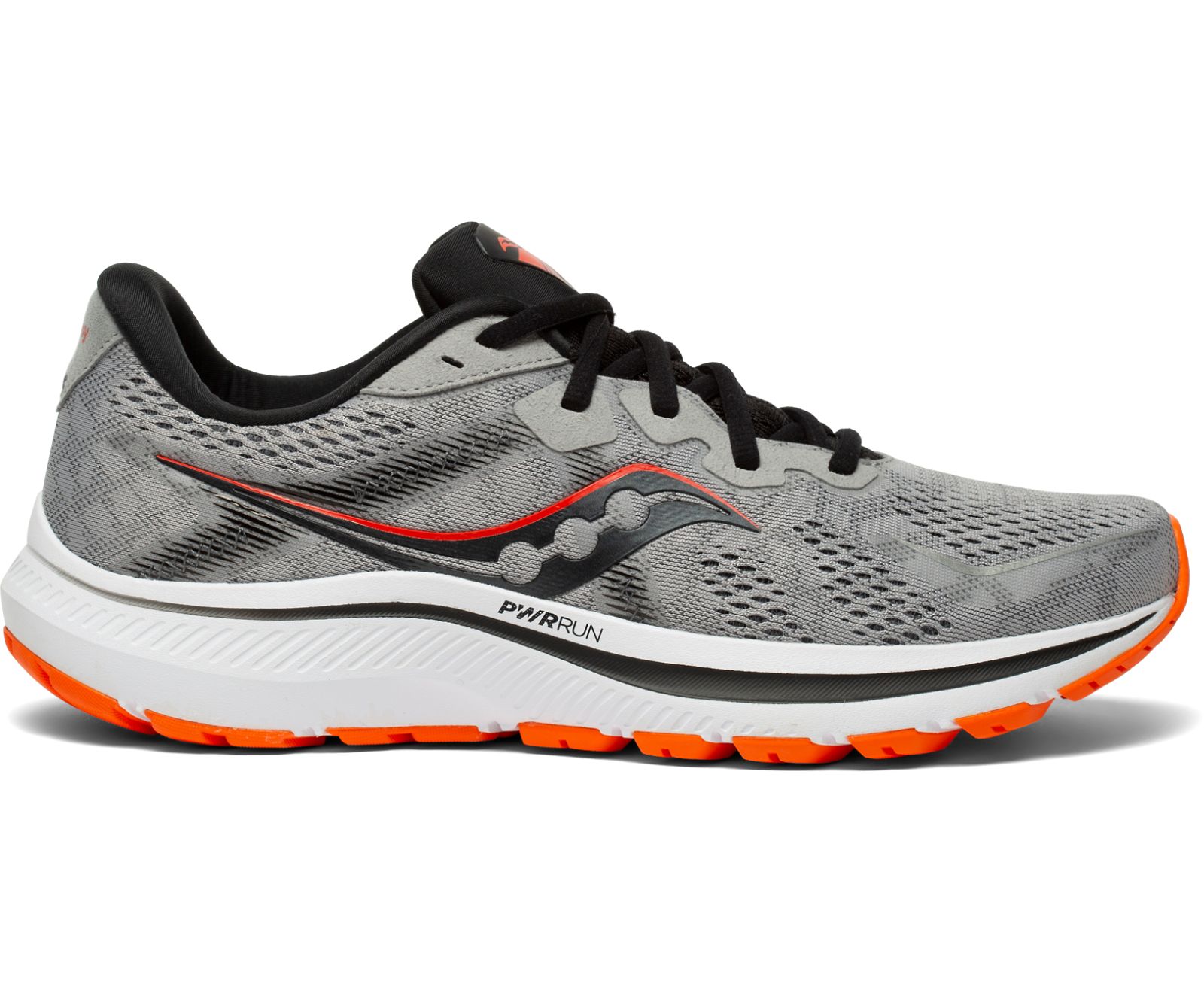 Men\'s Saucony Omni 20 Wide Running Shoes Grey / Black | Singapore 540ZUTG